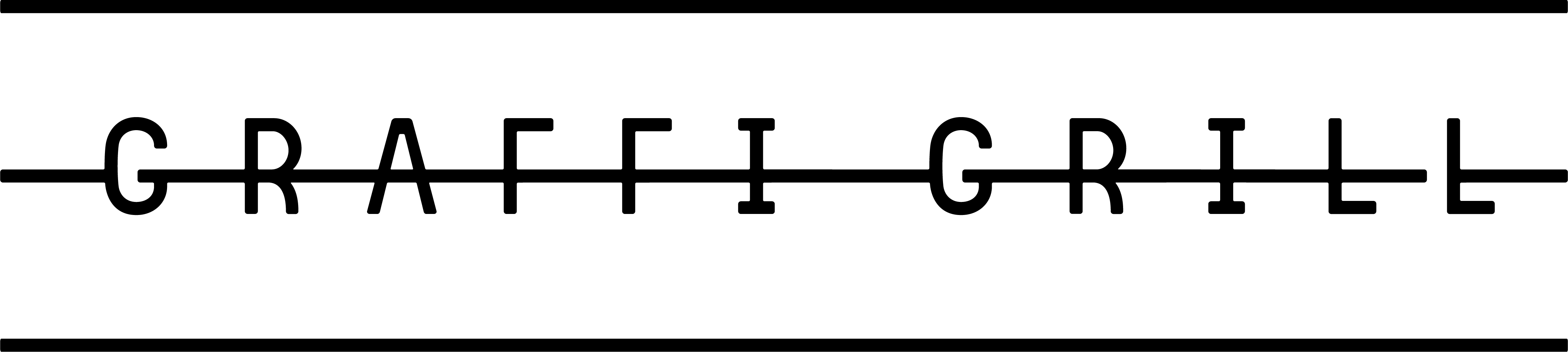 Graffi logo oneliner narrow black LARGE